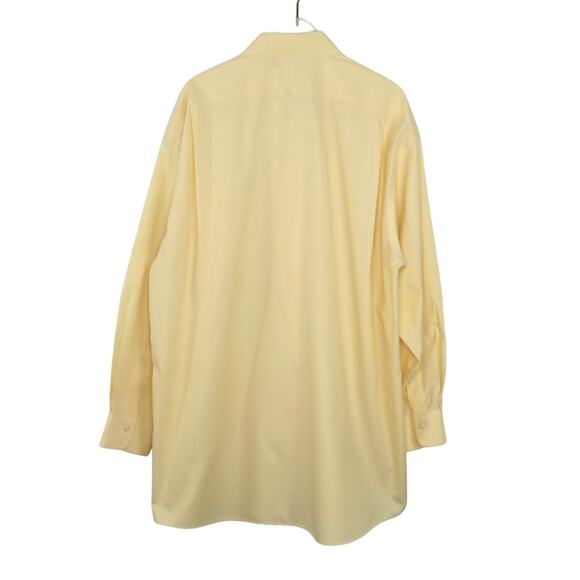 Jos. A. Bank Yellow Button Down Oxford Shirt Size 16-32 Formal Preppy - Picture 3 of 4
